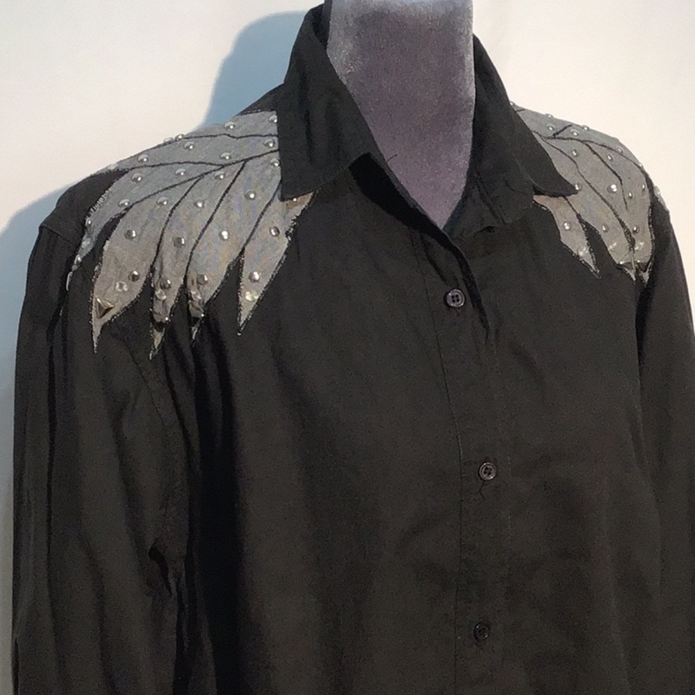 🌼Vintage 80’s🌼 First Class embellished blouse size medium